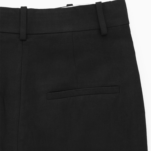 COS Wide Leg Pleated Linen-Blend Pants - Picture 8 of 9
